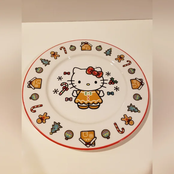 BNWT Hello Kitty Christmas Plate - Picture 1 of 3